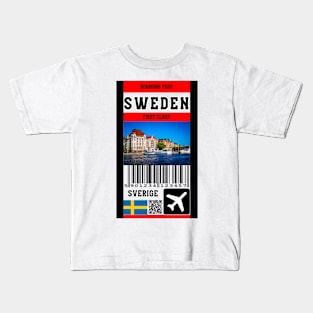 Sweden first class boarding class Kids T-Shirt
